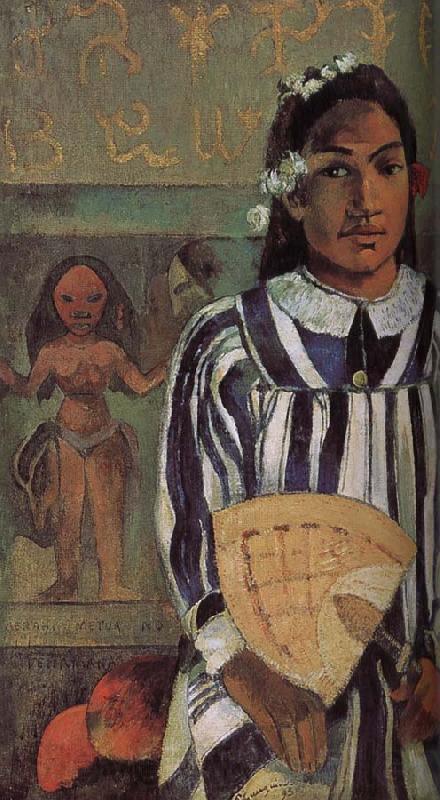 Paul Gauguin De Mana ancestors Spain oil painting art